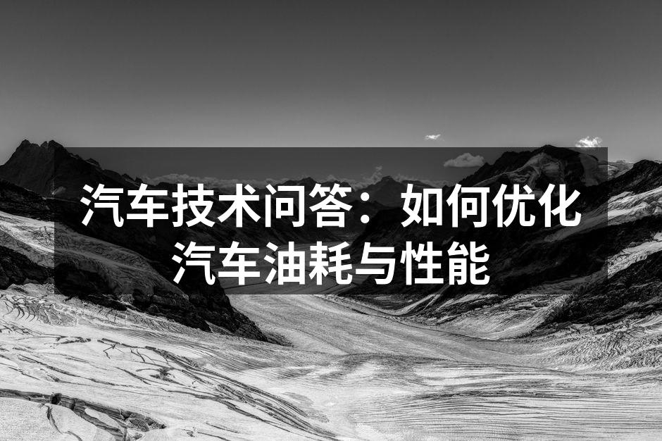 汽车发动机调校示例